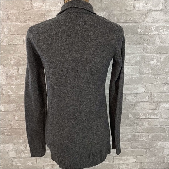 BCBGeneration Charcoal Grey Zip Up Sweater - Picture 6 of 7